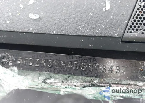 2013 Toyota Highlander Se V6 from USA, damaged, VIN 5TDZK3EH4DS113437